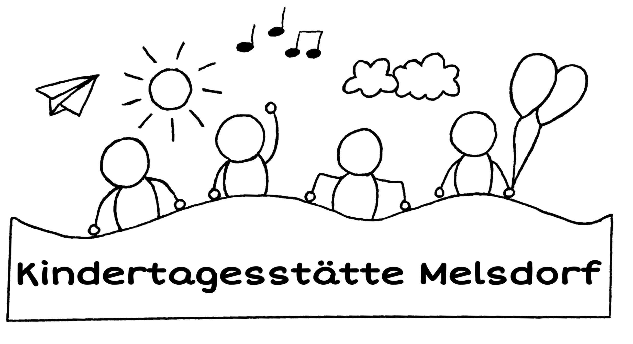 Original Kita Melsdorf logo showing four children
